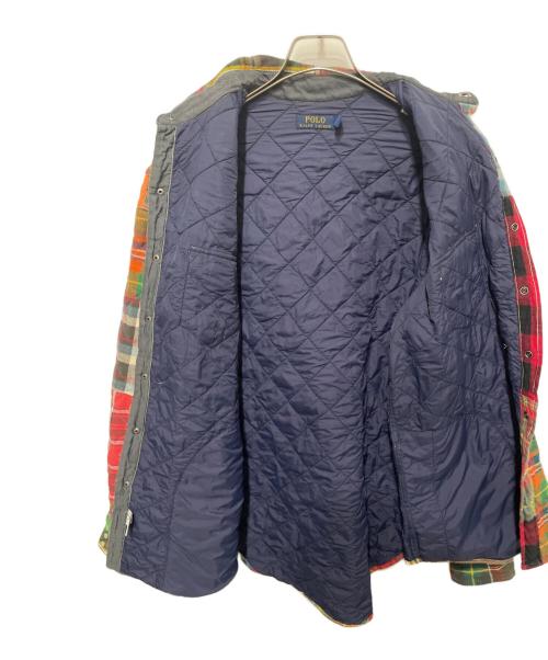 POLO RALPH LAUREN（ポロ・ラルフローレン）POLO RALPH LAUREN (ポロ・ラルフローレン) クレイジーパッチワークシャツ マルチカラー サイズ:Lの古着・服飾アイテム