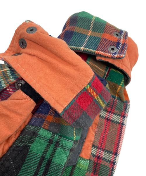 POLO RALPH LAUREN（ポロ・ラルフローレン）POLO RALPH LAUREN (ポロ・ラルフローレン) クレイジーパッチワークシャツ マルチカラー サイズ:Lの古着・服飾アイテム