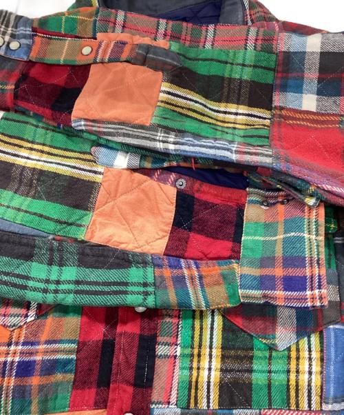 POLO RALPH LAUREN（ポロ・ラルフローレン）POLO RALPH LAUREN (ポロ・ラルフローレン) クレイジーパッチワークシャツ マルチカラー サイズ:Lの古着・服飾アイテム