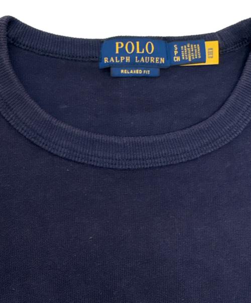 POLO RALPH LAUREN（ポロ・ラルフローレン）POLO RALPH LAUREN (ポロ・ラルフローレン) リラックスドフィット ロゴ Tシャツ ネイビー サイズ:なしの古着・服飾アイテム