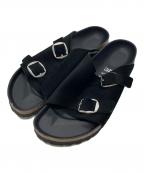 BIRKENSTOCKビルケンシュトック）の古着「B&Y別注  チューリッヒ ビッグバックルサンダル」｜ブラック