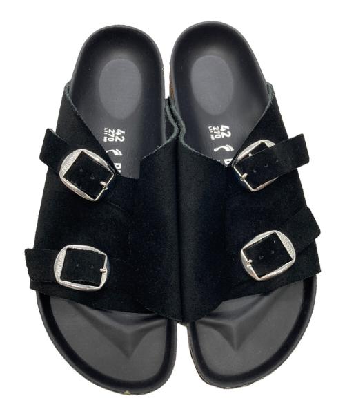 BIRKENSTOCK（ビルケンシュトック）BIRKENSTOCK (ビルケンシュトック) B&Y別注  チューリッヒ ビッグバックルサンダル ブラック サイズ:42の古着・服飾アイテム