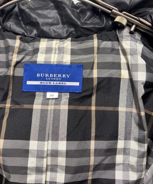 BURBERRY BLUE LABEL（バーバリーロンドンブルーレーベル）BURBERRY BLUE LABEL (バーバリーロンドンブルーレーベル) ダウンジャケット ブラック サイズ:38の古着・服飾アイテム