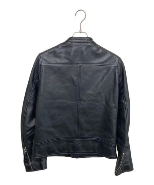 URBAN RESEARCH ROSSO（アーバンリサーチロッソ）URBAN RESEARCH ROSSO (アーバンリサーチロッソ) UKラムレザーシングルライダース ブラック サイズ:Mの古着・服飾アイテム