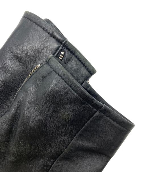 URBAN RESEARCH ROSSO（アーバンリサーチロッソ）URBAN RESEARCH ROSSO (アーバンリサーチロッソ) UKラムレザーシングルライダース ブラック サイズ:Mの古着・服飾アイテム