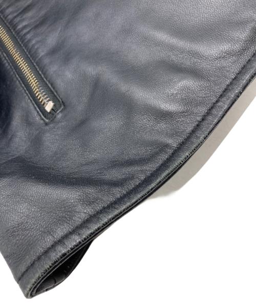 URBAN RESEARCH ROSSO（アーバンリサーチロッソ）URBAN RESEARCH ROSSO (アーバンリサーチロッソ) UKラムレザーシングルライダース ブラック サイズ:Mの古着・服飾アイテム