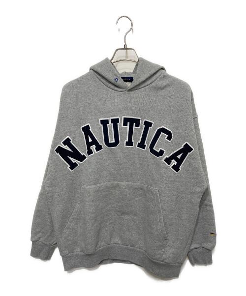 NAUTICA（ノーティカ）NAUTICA (ノーティカ) FREAK'S STORE (フリークストア) 別注アーチロゴスウェットパーカ グレー サイズ:Sの古着・服飾アイテム