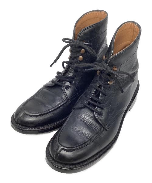 WALLSALL（ウォールソール）WALLSALL (ウォールソール) Uチップ編み上げブーツ ブラック サイズ:42の古着・服飾アイテム