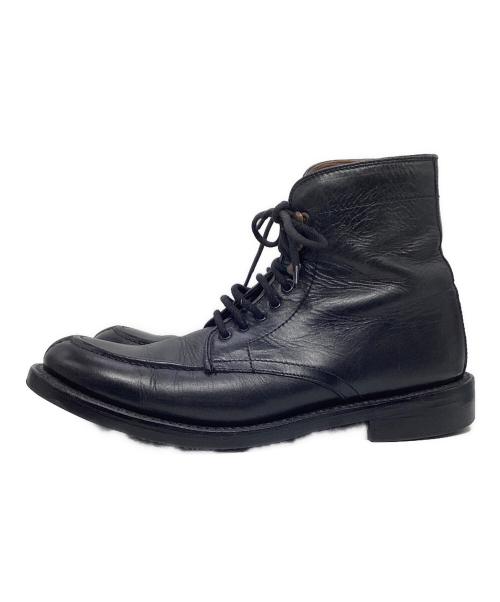 WALLSALL（ウォールソール）WALLSALL (ウォールソール) Uチップ編み上げブーツ ブラック サイズ:42の古着・服飾アイテム