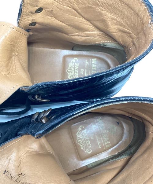 WALLSALL（ウォールソール）WALLSALL (ウォールソール) Uチップ編み上げブーツ ブラック サイズ:42の古着・服飾アイテム