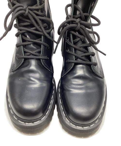 Dr.Martens（ドクターマーチン）Dr.Martens (ドクターマーチン) ジェイドン 8ホール サイドジップ レザー レースアップ ブーツ ブラック サイズ:UK8の古着・服飾アイテム