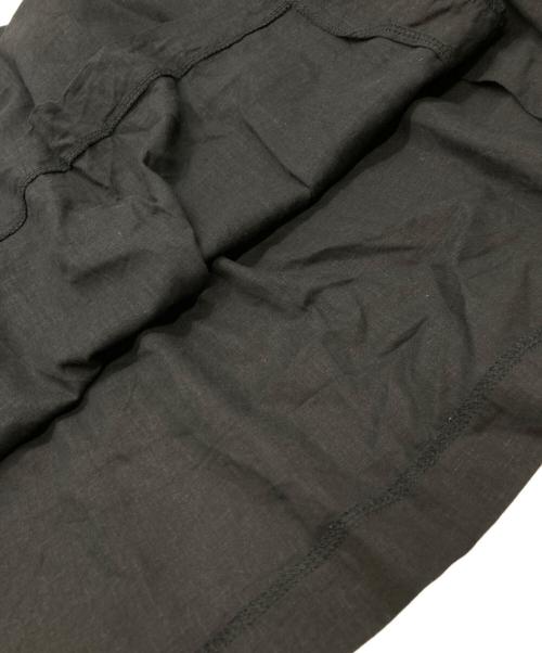 YORI（ヨリ）YORI (ヨリ) リネンフリンジドレス ブラック サイズ:FREEの古着・服飾アイテム