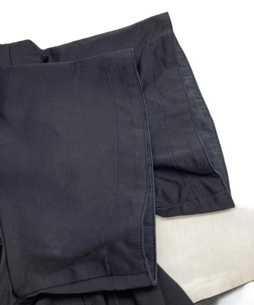 DRAWER（ドゥロワー）Drawer (ドゥロワー) クルーネック コットン 半袖 ロングワンピース ネイビー サイズ:38の古着・服飾アイテム