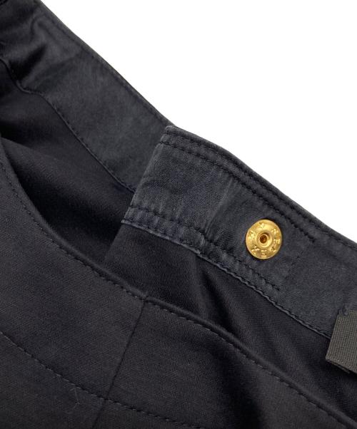 DRAWER（ドゥロワー）Drawer (ドゥロワー) クルーネック コットン 半袖 ロングワンピース ネイビー サイズ:38の古着・服飾アイテム