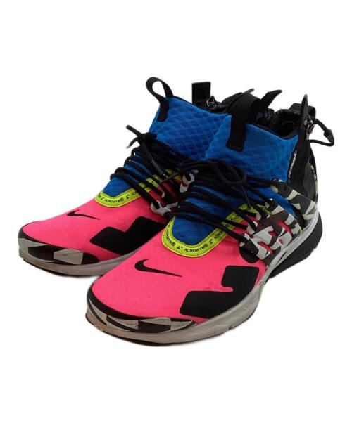 NIKE（ナイキ）NIKE (ナイキ) ACRONYM (アクロニウム) エア プレスト ミッド ブラック×ピンク サイズ:26cmの古着・服飾アイテム