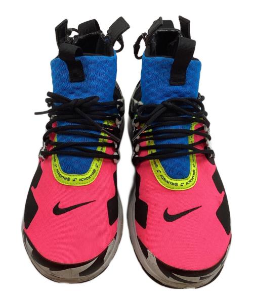 NIKE（ナイキ）NIKE (ナイキ) ACRONYM (アクロニウム) エア プレスト ミッド ブラック×ピンク サイズ:26cmの古着・服飾アイテム