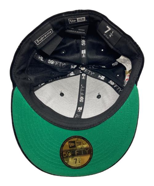 SUPREME（シュプリーム）SUPREME (シュプリーム) New Era (ニューエラ) ベロアボックスロゴキャップ ブラック サイズ:７1/4の古着・服飾アイテム