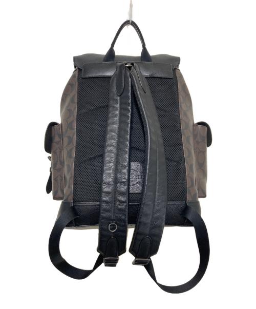 COACH（コーチ）COACH (コーチ) リュックサック ブラック×ブラウンの古着・服飾アイテム