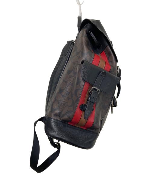 COACH（コーチ）COACH (コーチ) リュックサック ブラック×ブラウンの古着・服飾アイテム