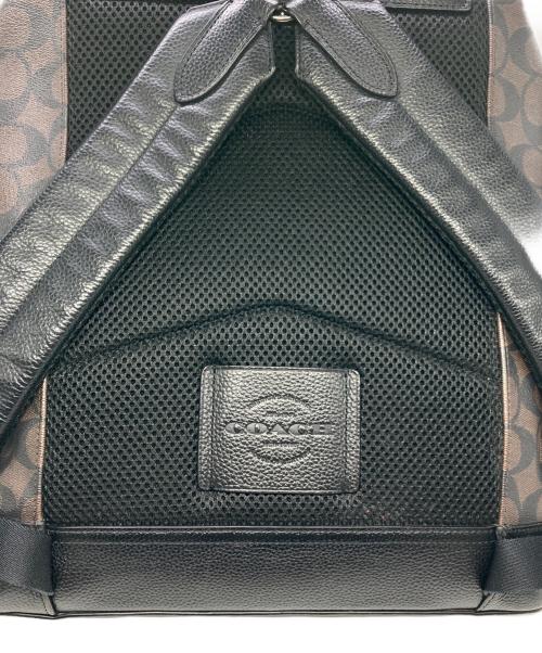 COACH（コーチ）COACH (コーチ) リュックサック ブラック×ブラウンの古着・服飾アイテム