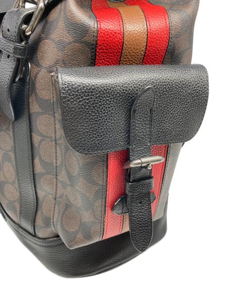 COACH（コーチ）COACH (コーチ) リュックサック ブラック×ブラウンの古着・服飾アイテム
