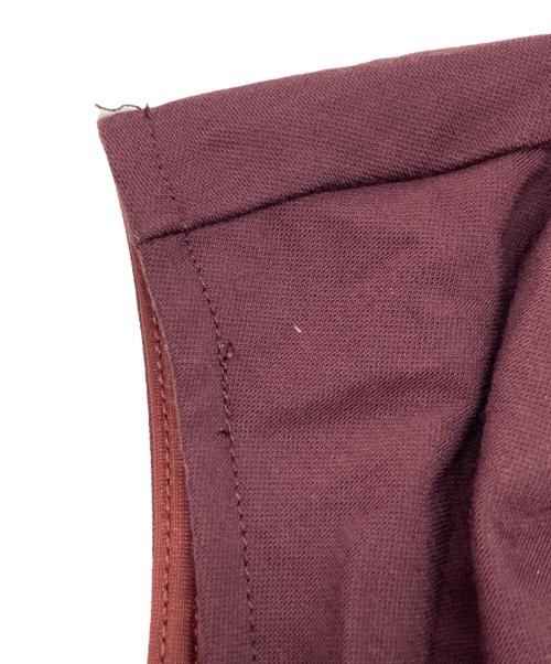 anuans（アニュアンス）anuans (アニュアンス) フロントドレープジャージーワンピース ボルドー サイズ:Ｓの古着・服飾アイテム