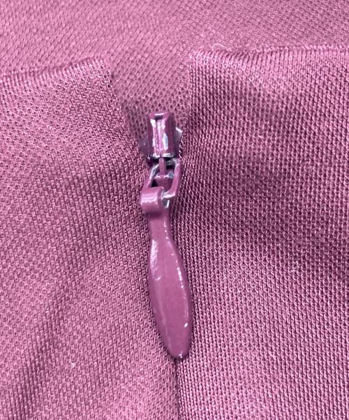 anuans（アニュアンス）anuans (アニュアンス) フロントドレープジャージーワンピース ボルドー サイズ:Ｓの古着・服飾アイテム