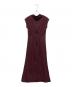 anuans (アニュアンス) フロントドレープジャージーワンピース ボルドー サイズ:Ｓ：5000円