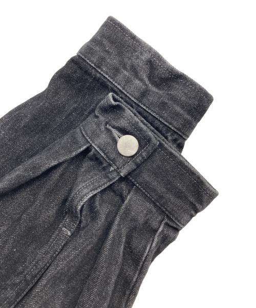WYM LIDNM（ウィム バイ リドム）WYM LIDNM (ウィム バイ リドム) HEAVY OZ WIDE DENIMデニムジャケット ブラック サイズ:Ｓの古着・服飾アイテム