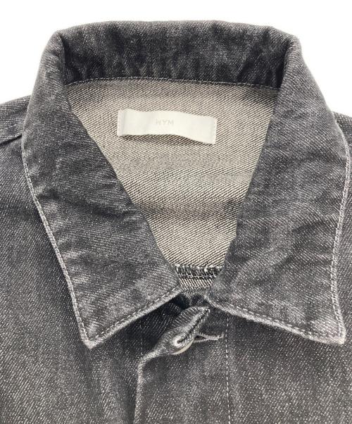 WYM LIDNM（ウィム バイ リドム）WYM LIDNM (ウィム バイ リドム) HEAVY OZ WIDE DENIMデニムジャケット ブラック サイズ:Ｓの古着・服飾アイテム