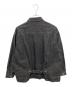WYM LIDNM (ウィム バイ リドム) HEAVY OZ WIDE DENIMデニムジャケット ブラック サイズ:Ｓ：4000円