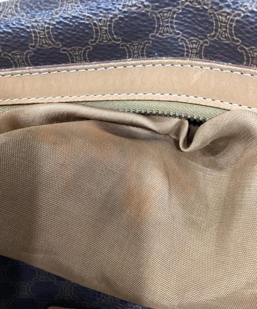 CELINE（セリーヌ）CELINE (セリーヌ) マカダム柄 ミニボストンバッグ ブラウン サイズ:なしの古着・服飾アイテム