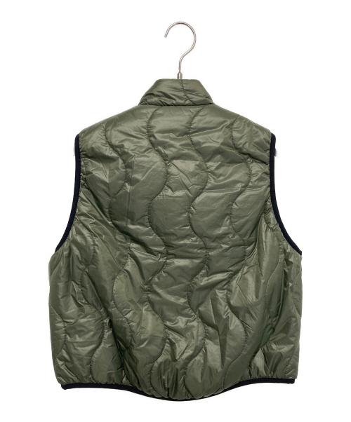WILD THINGS（ワイルドシングス）WILD THINGS (ワイルドシングス) 〈別注〉 リバーシブル 中綿ベスト グリーン サイズ:Ｓの古着・服飾アイテム