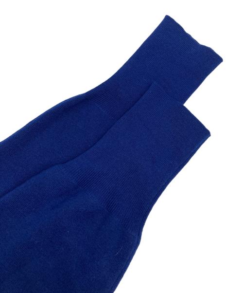 Curensology（カレンソロジー）Curensology (カレンソロジー) ウールハイネックギャザーワンピース ブルー サイズ:FREEの古着・服飾アイテム