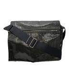 PORTERポーター）の古着「SHINE フラップショルダーバッグ」｜ブラック