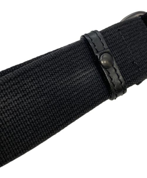 COMPLEX-GARDENS（コンプレックス ガーデンズ）COMPLEX-GARDENS (コンプレックス ガーデンズ) シュリンクレザー メッセンジャーバッグ ブラックの古着・服飾アイテム