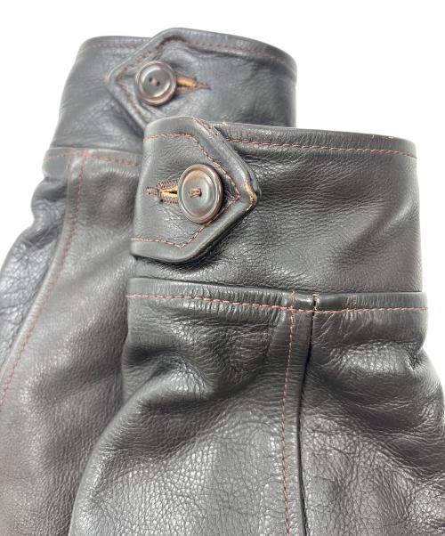 BILL KELSO MFG CO.（ビルケルソー・マニュファクチャリング・カンパニー）BILL KELSO MFG CO. (ビルケルソー・マニュファクチャリング・カンパニー) WILD BOY ダブルライダースジャケット ブラウン サイズ:42（実寸サイズをご確認ください）の古着・服飾アイテム