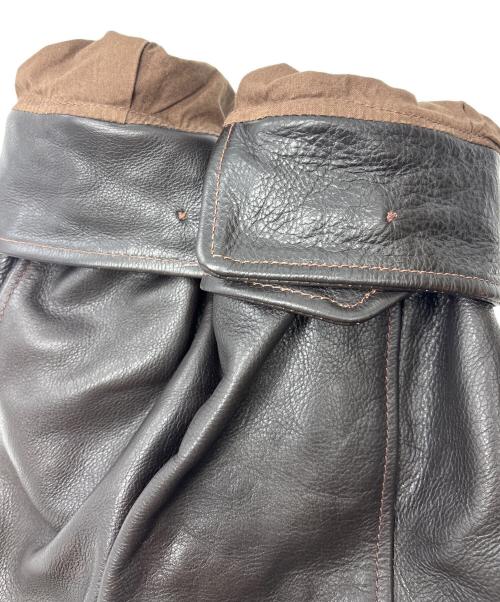 BILL KELSO MFG CO.（ビルケルソー・マニュファクチャリング・カンパニー）BILL KELSO MFG CO. (ビルケルソー・マニュファクチャリング・カンパニー) WILD BOY ダブルライダースジャケット ブラウン サイズ:42（実寸サイズをご確認ください）の古着・服飾アイテム