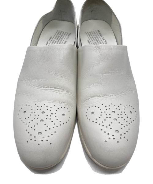TRAVELSHOES（トラベルシューズ）TRAVELSHOES (トラベルシューズ) メダリオンドクターシューズ ホワイト サイズ:23.5㎝の古着・服飾アイテム
