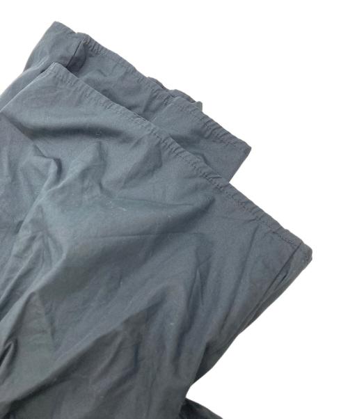 mizuiro-ind（ミズイロインド）mizuiro-ind (ミズイロインド) コットンスタンドカラーピンタックスリーブロングワンピース ブラック サイズ:FREEの古着・服飾アイテム