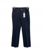 Adam et Rope×Coca Colaアダム エ ロペ×コカコーラ）の古着「デニムストレートスラックス」｜インディゴ