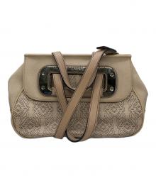 LOEWE（ロエベ）の古着「アナグラムショルダーバッグ」｜ベージュ