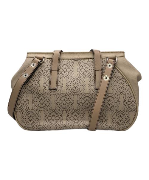 LOEWE（ロエベ）LOEWE (ロエベ) アナグラムショルダーバッグ ベージュの古着・服飾アイテム