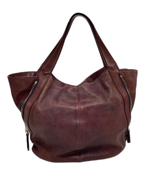 GIVENCHY（ジバンシィ）GIVENCHY (ジバンシィ) サイドジップレザーワンショルダーバッグ パープルの古着・服飾アイテム