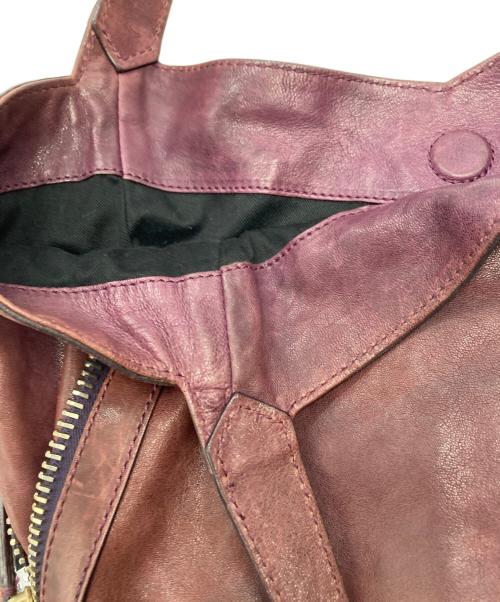 GIVENCHY（ジバンシィ）GIVENCHY (ジバンシィ) サイドジップレザーワンショルダーバッグ パープルの古着・服飾アイテム