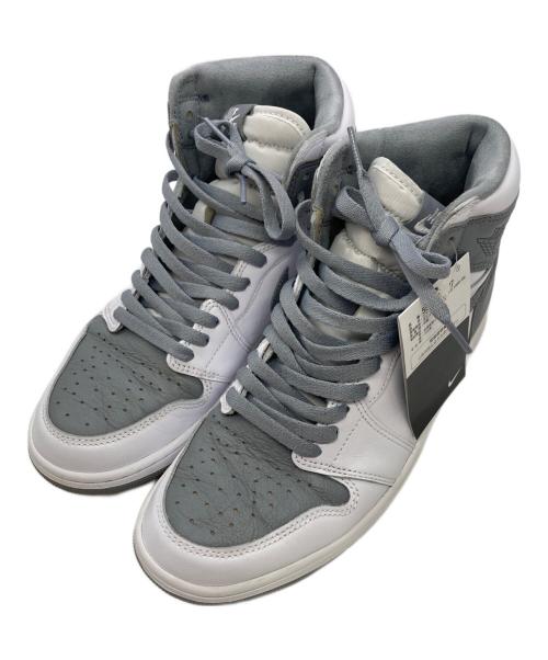 NIKE（ナイキ）NIKE (ナイキ) エアジョーダン 1 レトロ ハイ OG ホワイト×グレー サイズ:27ｃｍの古着・服飾アイテム