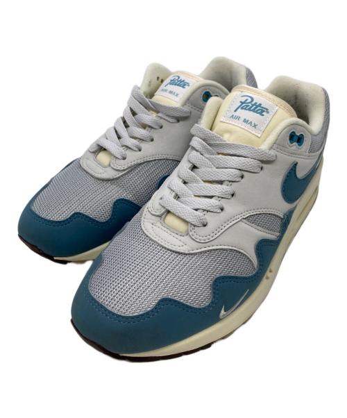 NIKE（ナイキ）NIKE (ナイキ) Patta (パタ) エアマックス 1 ホワイト×ブルー サイズ:US9/UK8/EU42.5の古着・服飾アイテム