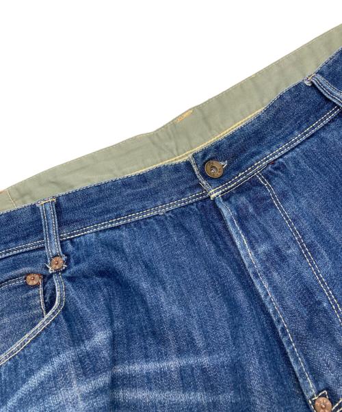 EVISU（エヴィス）EVISU (エヴィス) 黄カモメプリントデニムパンツ インディゴ サイズ:44の古着・服飾アイテム