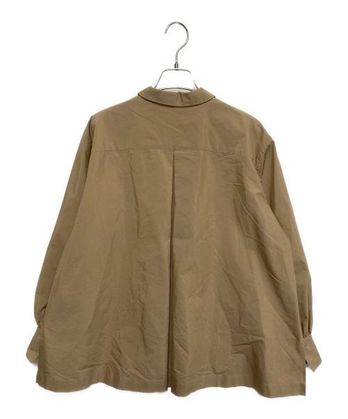 S.ESSENTIALS（エス エッセンシャルズ）S.ESSENTIALS (エス エッセンシャルズ) コットンポリエステルシャツ ベージュ サイズ:38の古着・服飾アイテム