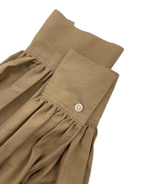 S.ESSENTIALS（エス エッセンシャルズ）S.ESSENTIALS (エス エッセンシャルズ) コットンポリエステルシャツ ベージュ サイズ:38の古着・服飾アイテム